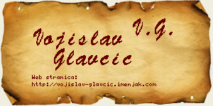 Vojislav Glavčić vizit kartica